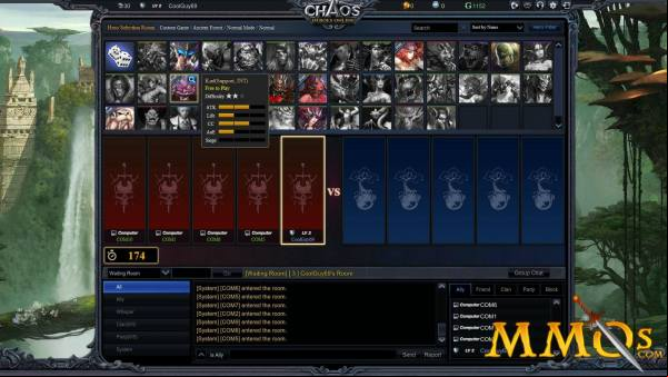 Chaos-Heroes-Online-hero-selection