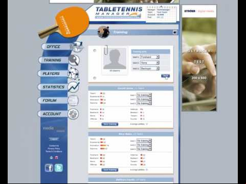 First steps tutorial - Table Tennis Manager