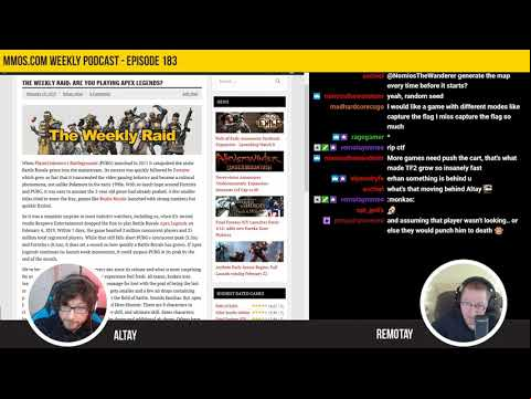mmos.betsandodds.net Podcast - Episode 183 - Apex Legends, FFXIV, MMORPG Market, &amp; More